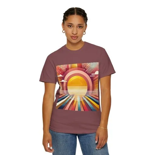 Retro Sunset Unisex T-Shirt - Beach Vibes Tee for Summer Adventures - Image 12