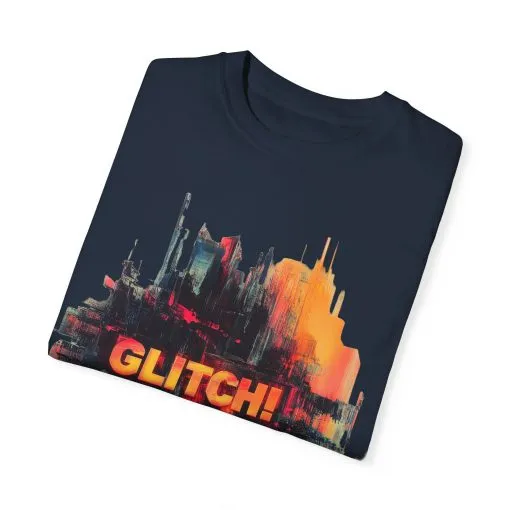 Trendy Unisex ‘GLITCH!’ T-Shirt - Vibrant Streetwear Inspired Tee - Image 2