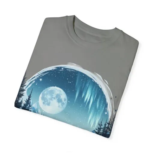Mystical Wolf Moon T-shirt - Unisex Garment-Dyed Tee for Nature Lovers - Image 18