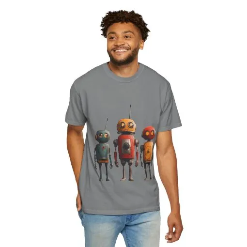 Vintage Robot Graphic Unisex T-shirt - Perfect for Tech Lovers - Image 20