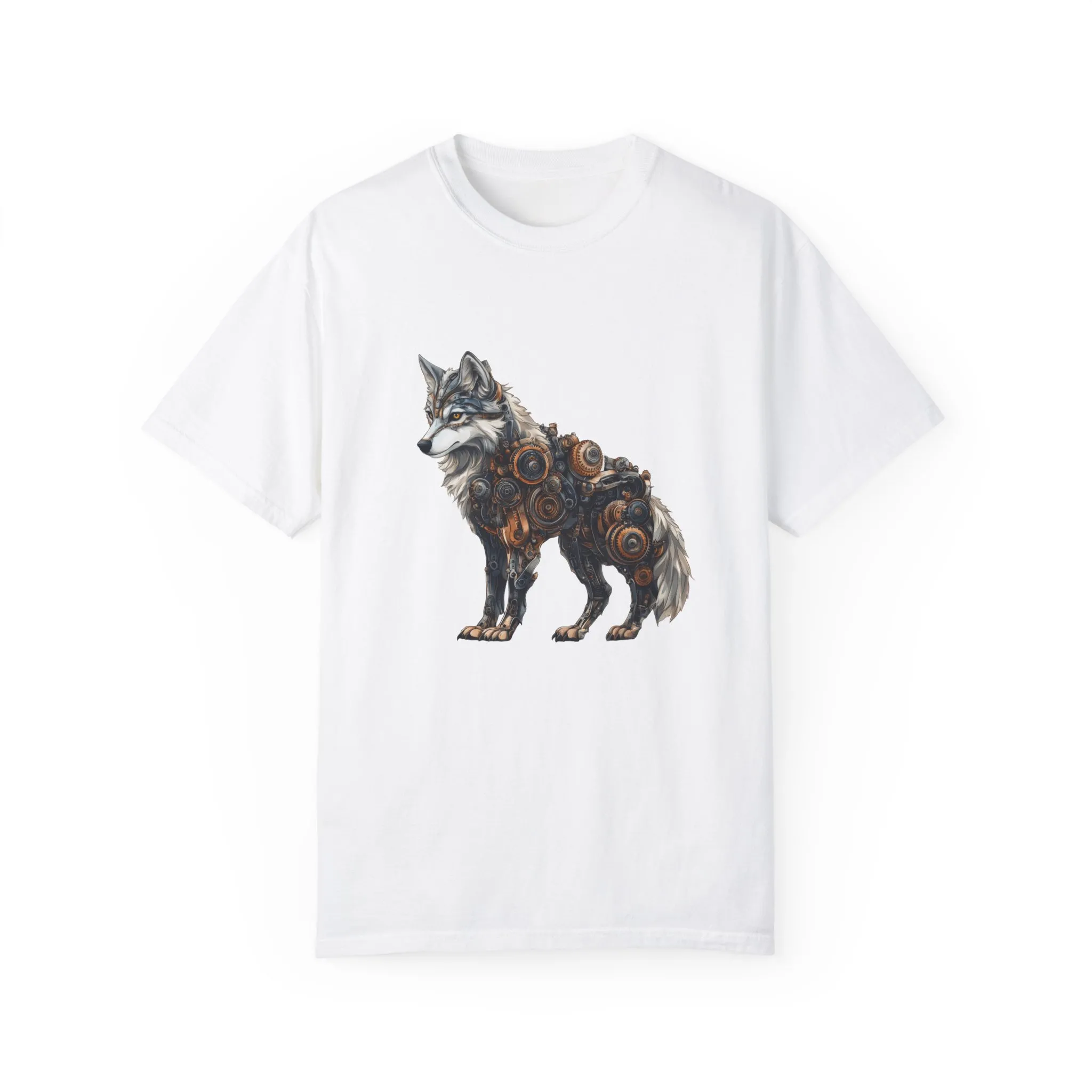 Mechanical Wolf Unisex T-Shirt - Unique Graphic Tee for Animal Lovers - Image 6