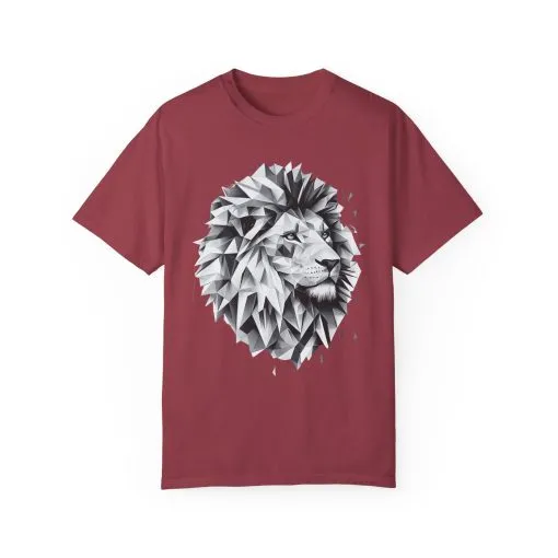 Geometric Lion Unisex T-shirt - Bold, Artistic Design for Animal Lovers - Image 25