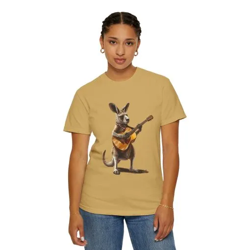 Funny Kangaroo Playing Guitar Unisex T-shirt - Image 12