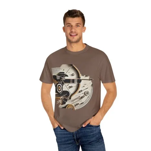 Retro-Inspired Unisex Garment-Dyed T-Shirt - Vintage Graphic Design - Image 3