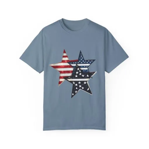 Patriotic Star Spangled Unisex T-Shirt - Image 5