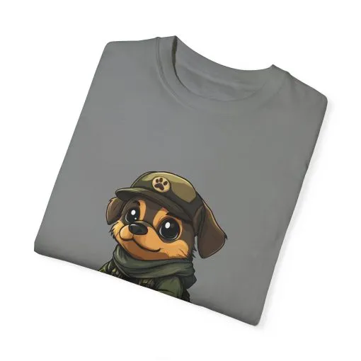 Cute Military Dog Graphic Unisex T-Shirt - Image 18