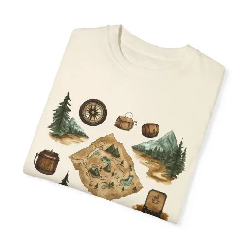 Adventure Awaits Unisex Garment-Dyed T-Shirt – Perfect for Nature Lovers and Camping Enthusiasts - Image 10