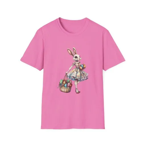 Easter Bunny Softstyle Unisex T-Shirt - Cute Spring Design for Holiday Celebrations - Image 46