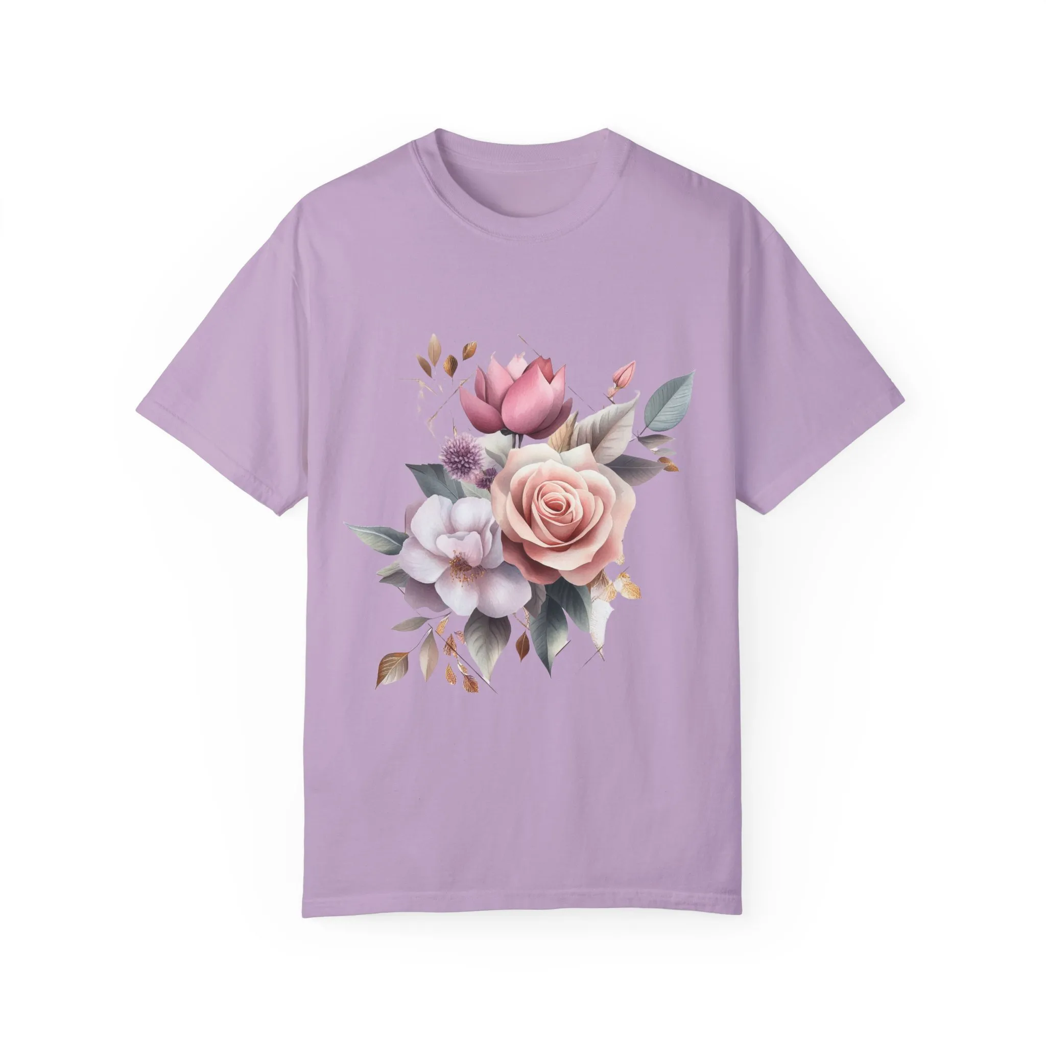 Floral Bouquet Unisex Garment-Dyed T-Shirt - Perfect for Spring Celebrations - Image 17
