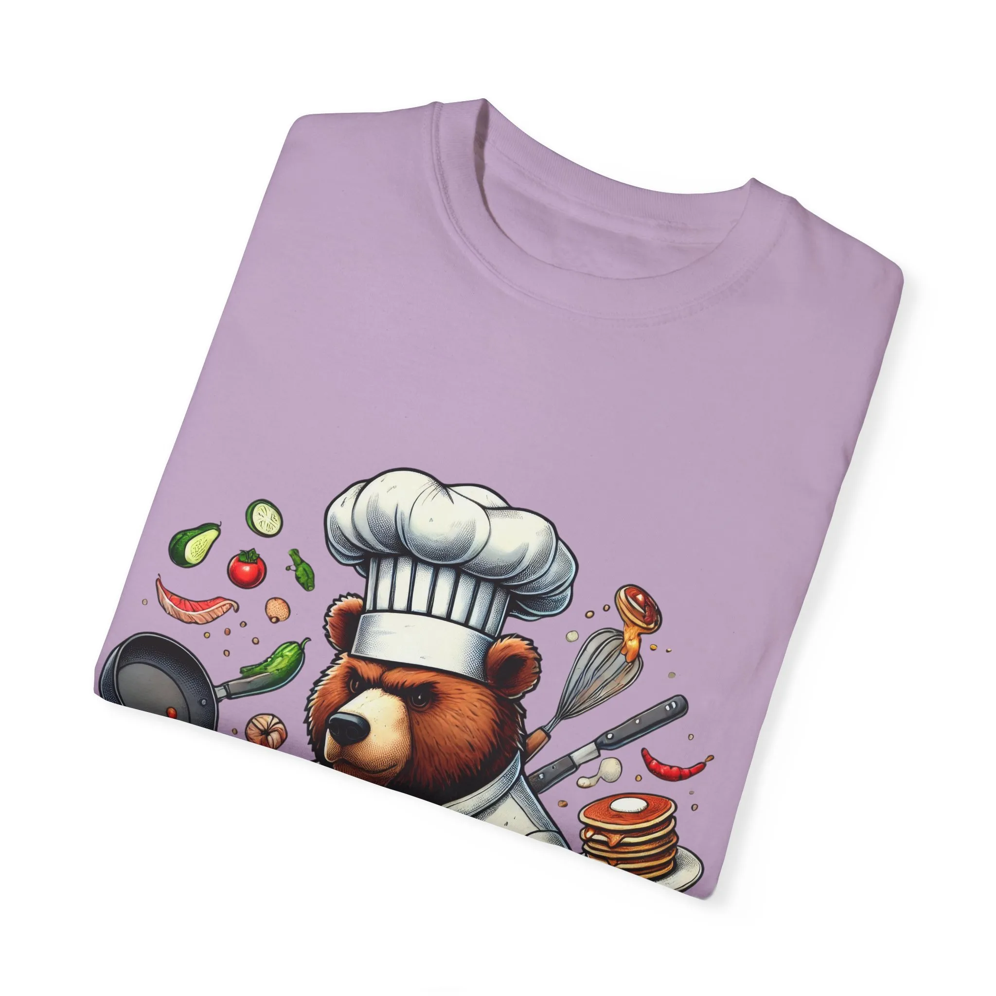 Chef Bear Unisex Garment-Dyed T-Shirt - Perfect for Cooking Lovers and Foodies - Image 34