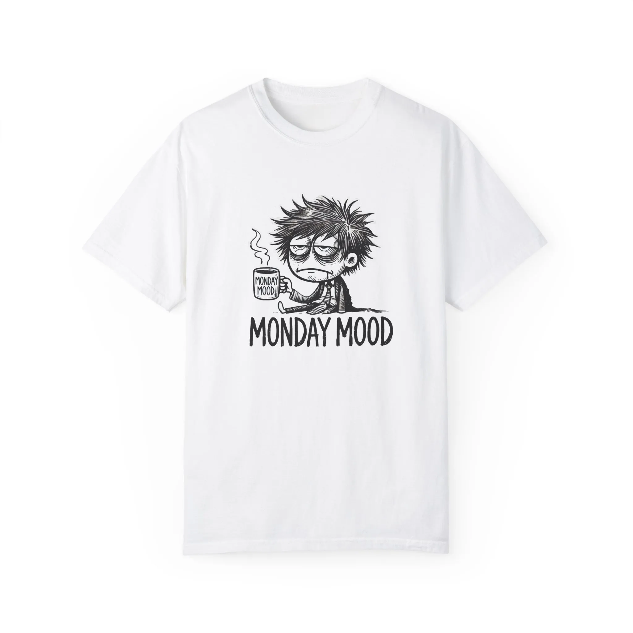 Unisex 'Monday Mood' Garment-Dyed T-Shirt - Perfect for Casual Days