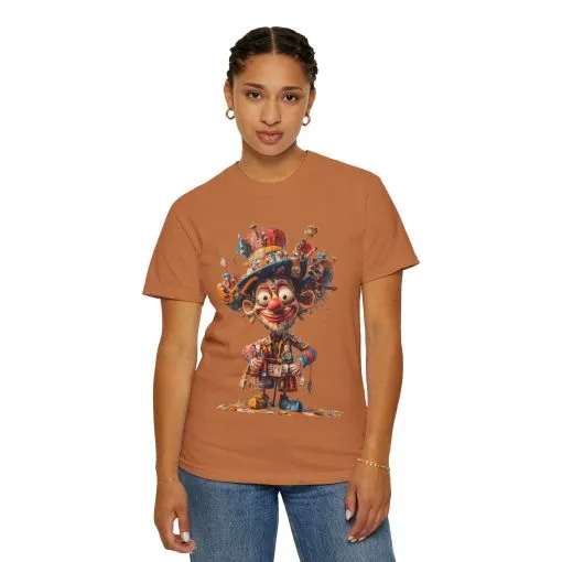 Whimsical Artist Unisex Garment-Dyed T-Shirt - Colorful Character Design - Image 22