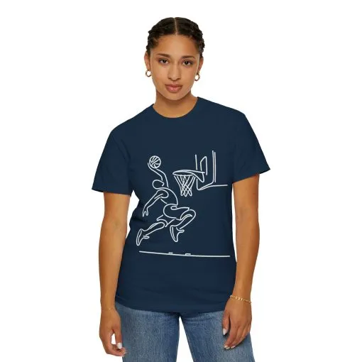 Unisex Basketball Outline T-shirt - Sporty Graphic Tee for Athletes - Image 20
