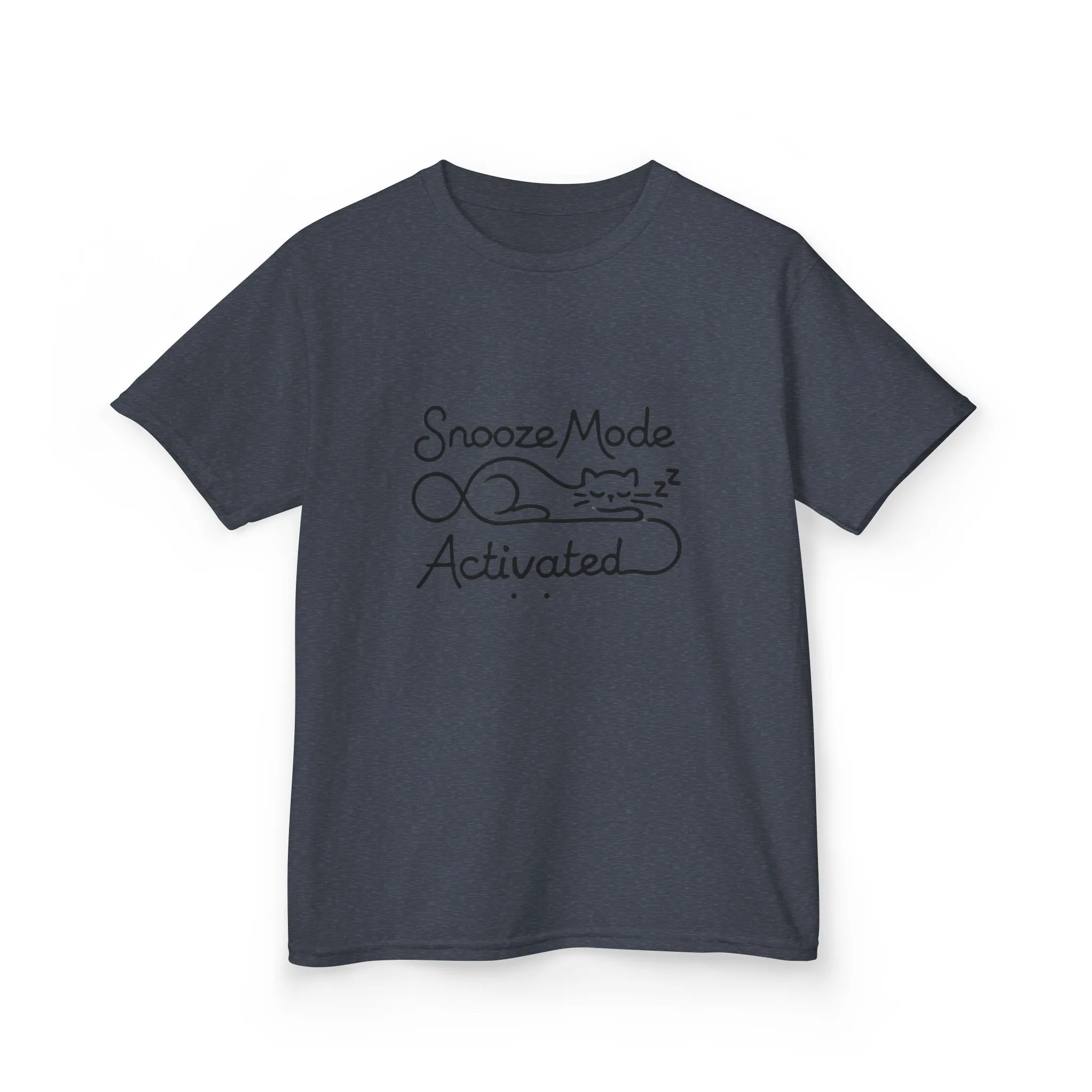 Kids 'Snooze Mode Activated' Heavy Cotton Tee - Fun Sleepy T-Shirt for Boys and Girls - Image 42