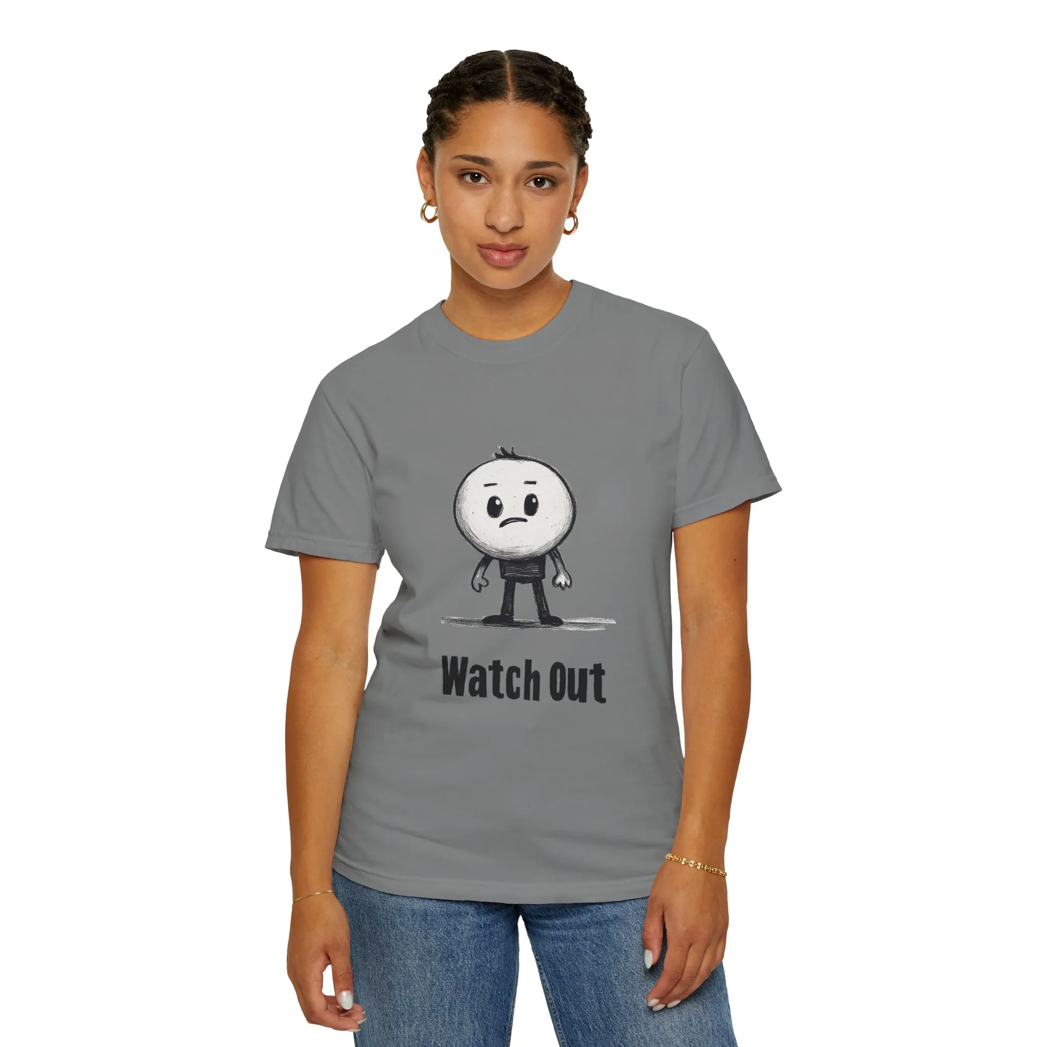 Watch Out Unisex Garment-Dyed T-Shirt - Fun & Trendy Graphic Tee - Image 8