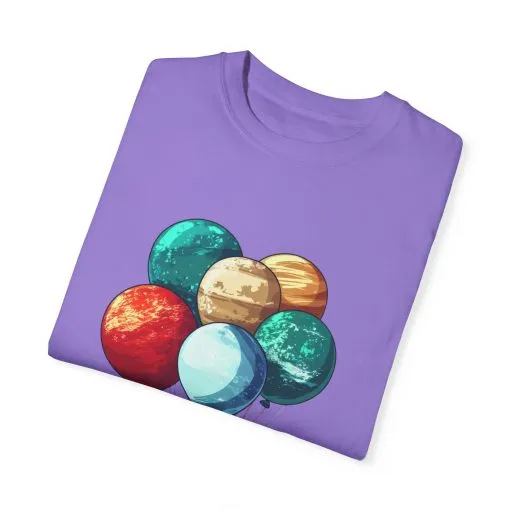 Astronauts and Planets Graphic T-Shirt - Unisex Garment-Dyed Tee - Image 34