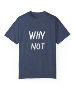 Why Not? Unisex Garment-Dyed T-Shirt - Casual Fun Statement Tee