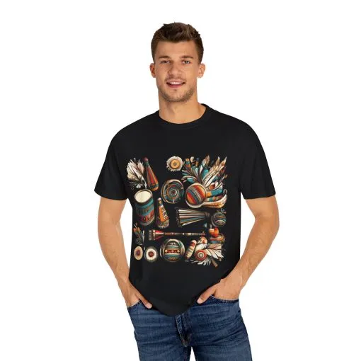 Unisex Garment-Dyed T-Shirt with Vibrant Musical Design | Perfect for Music Lovers & Festivals - Image 47