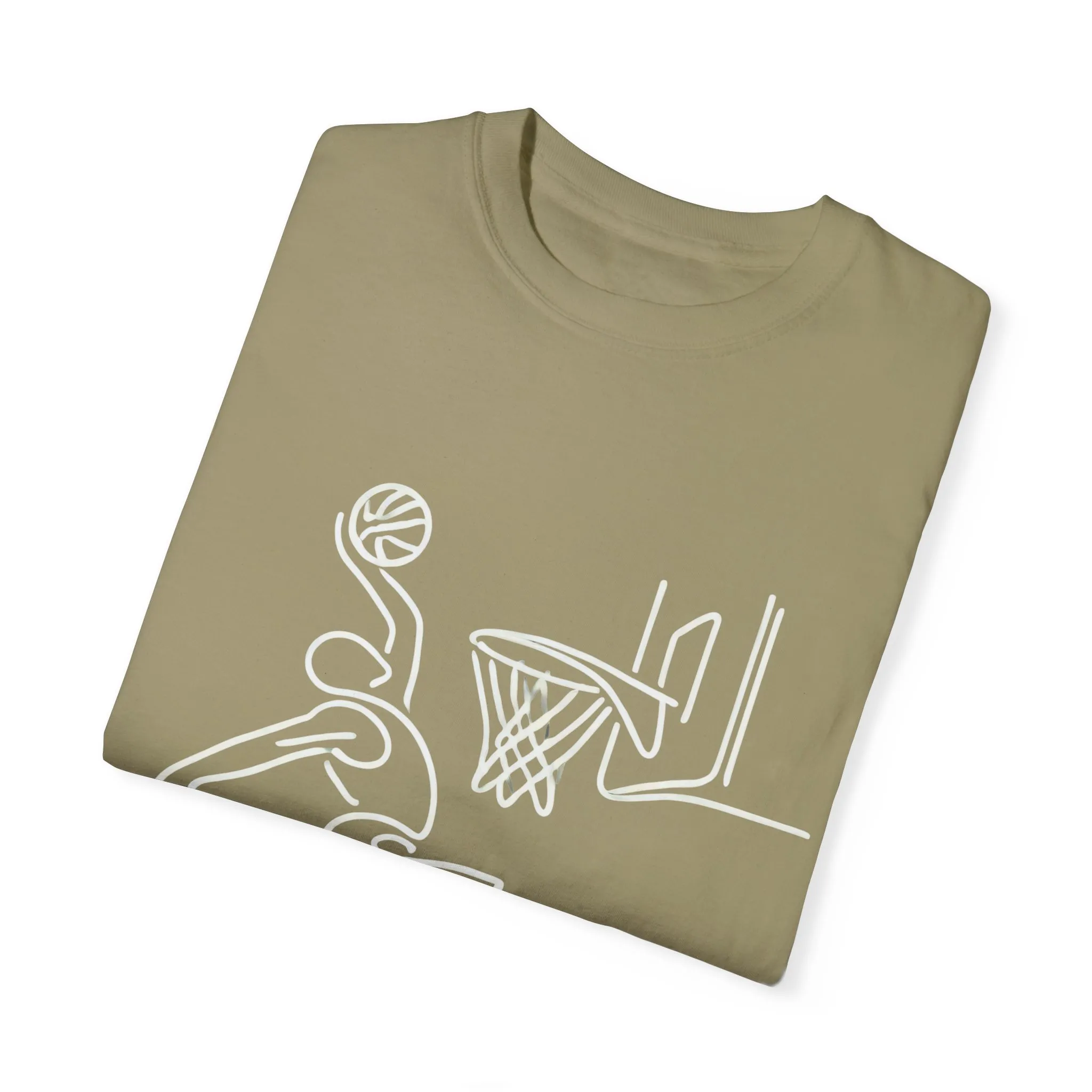 Unisex Basketball Outline T-shirt - Sporty Graphic Tee for Athletes - Image 6