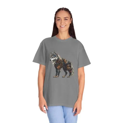 Mechanical Wolf Unisex T-Shirt - Unique Graphic Tee for Animal Lovers - Image 15