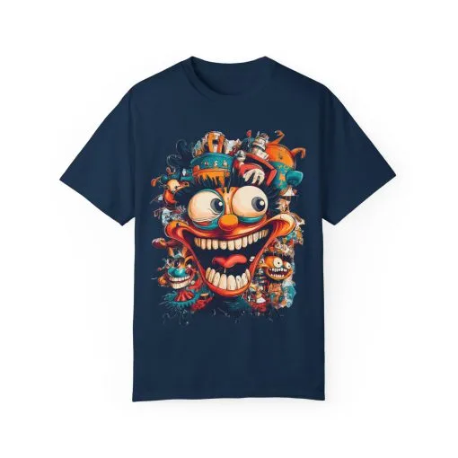 Whimsical Clown Graphic Unisex T-Shirt - Fun and Playful Design for Festivals and Everyday Wear - Image 2
