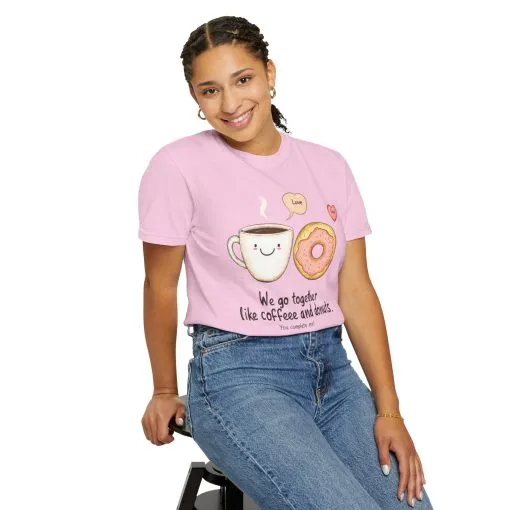 Coffee and Donuts Love Unisex T-Shirt | Cute Foodie Gift | Perfect for Valentine's Day & Everyday Wear - Image 32