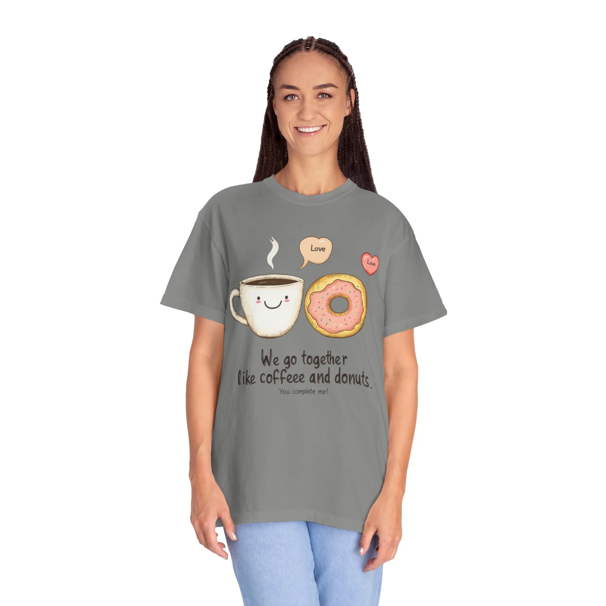 Coffee and Donuts Love Unisex T-Shirt | Cute Foodie Gift | Perfect for Valentine's Day & Everyday Wear - Image 23