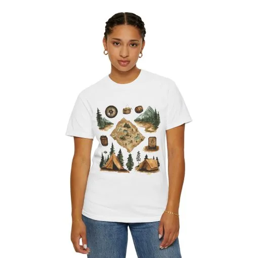Adventure Awaits Unisex Garment-Dyed T-Shirt – Perfect for Nature Lovers and Camping Enthusiasts - Image 8