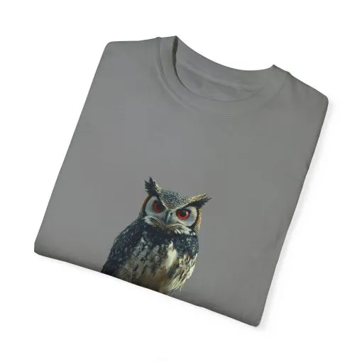 Funny Owl T-Shirt - "No Rules" Unisex Garment-Dyed Tee for Animal Lovers - Image 6
