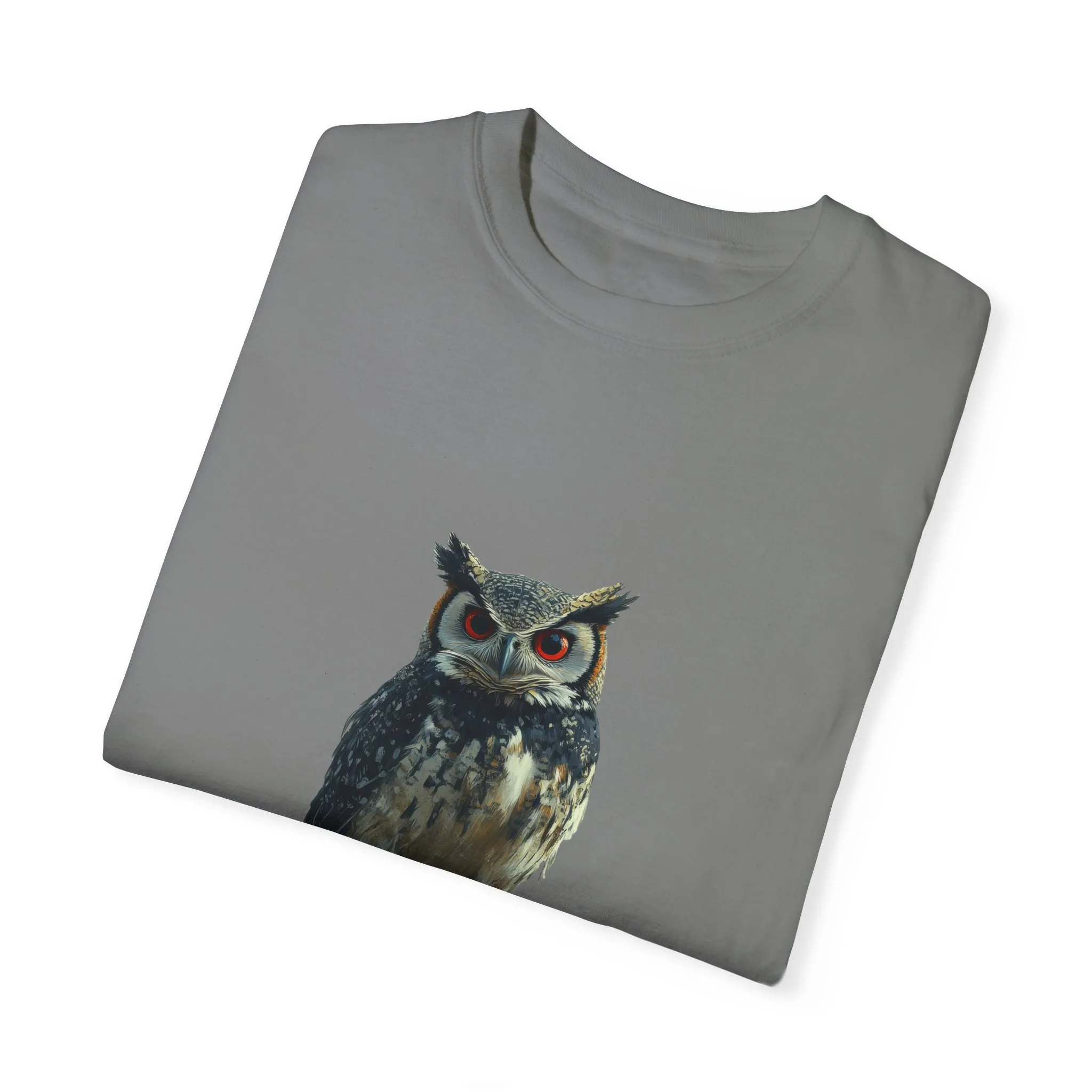 Funny Owl T-Shirt - "No Rules" Unisex Garment-Dyed Tee for Animal Lovers - Image 6