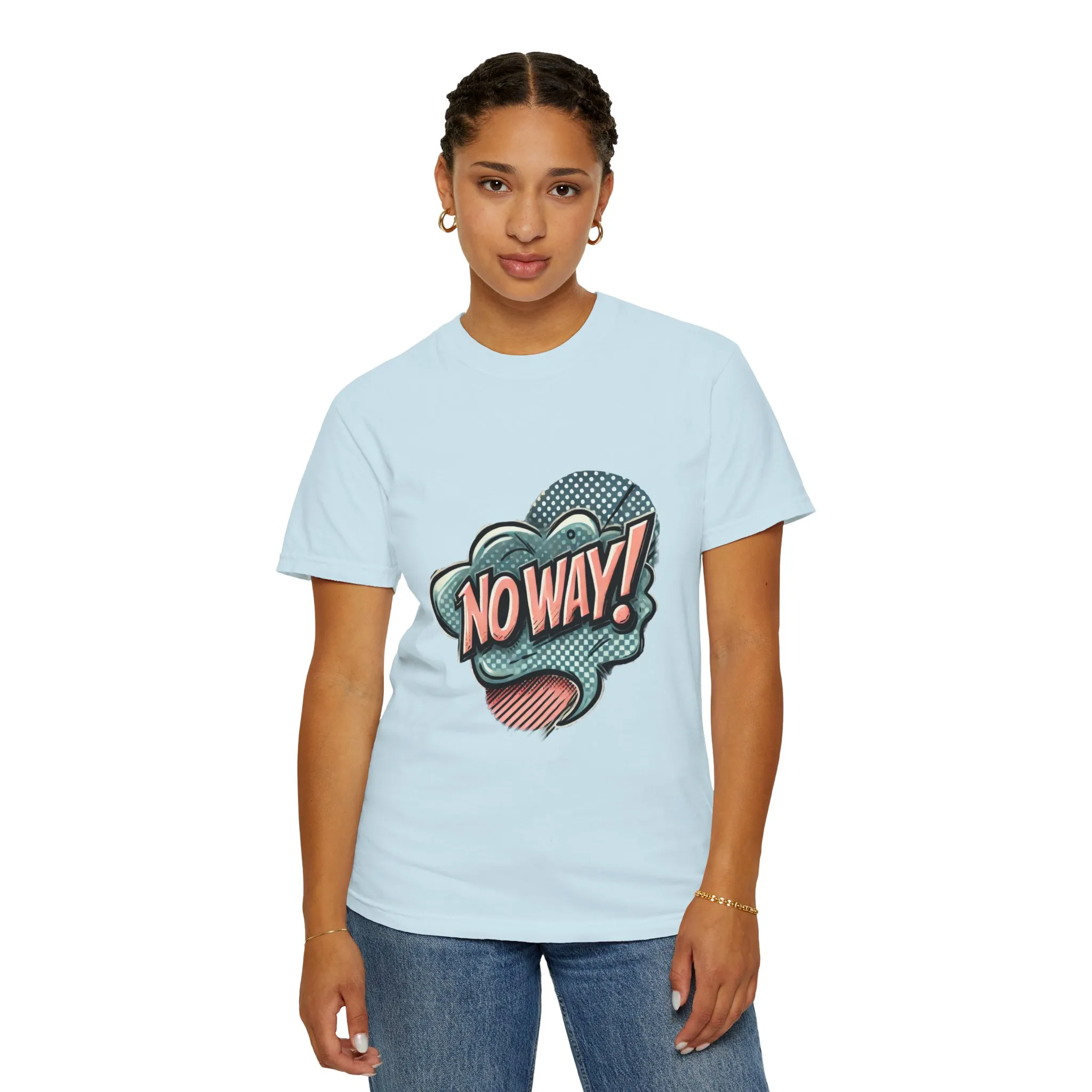 'No Way!' Graphic Tee - Unisex Garment-Dyed T-Shirt for Casual Vibes - Image 27