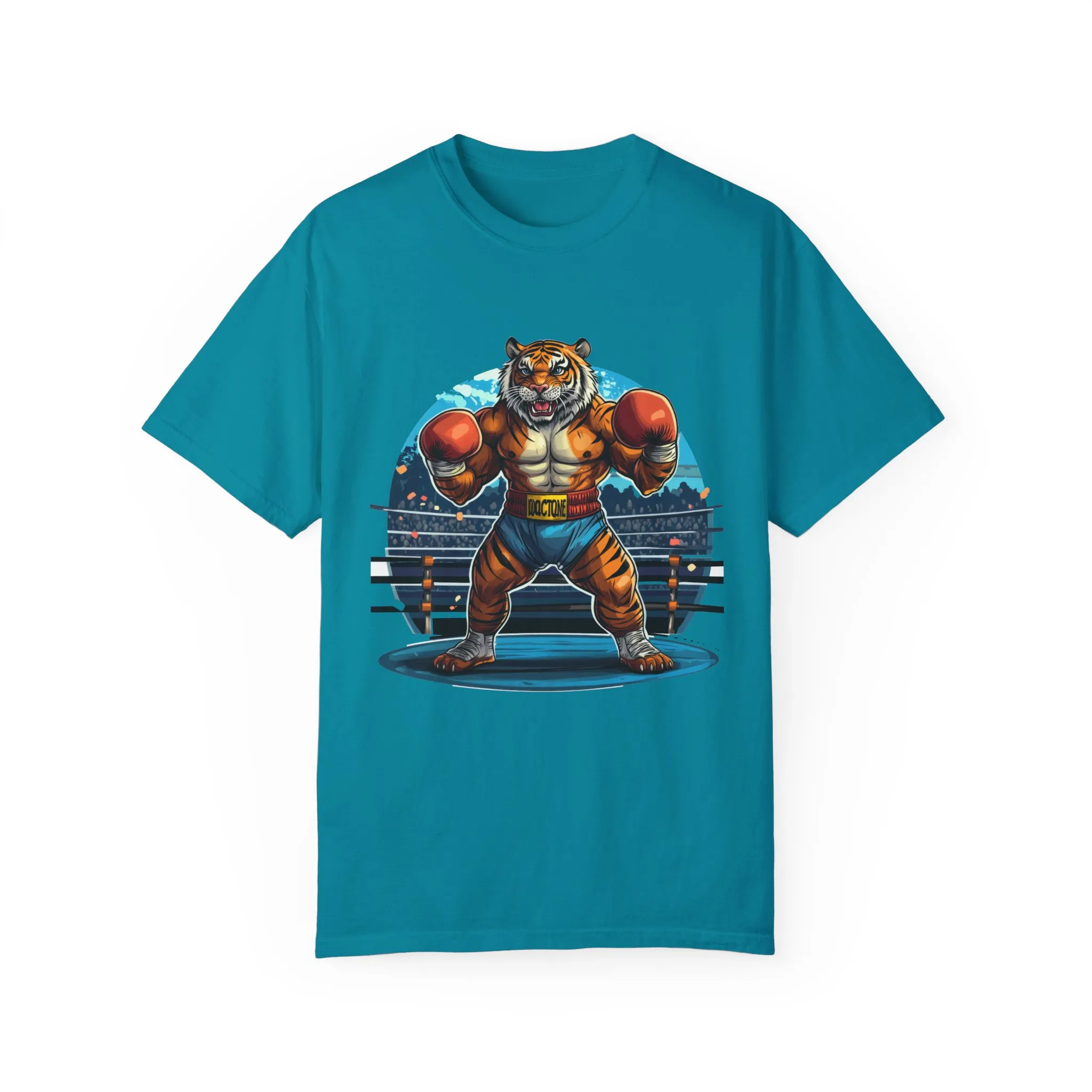Boxing Tiger Unisex Garment-Dyed T-shirt | Sporty, Bold Graphic Tee for Animal Lovers - Image 13