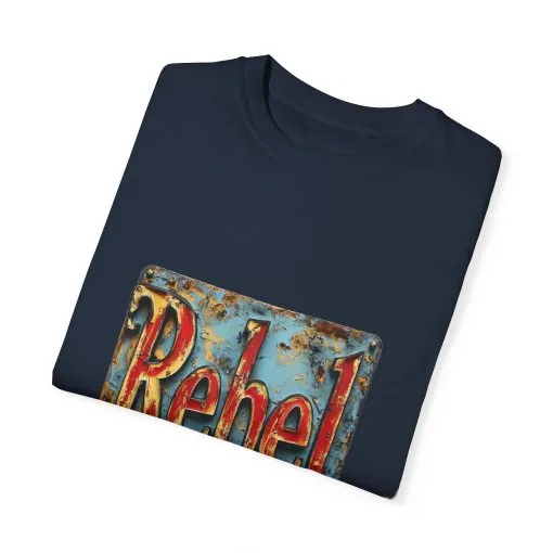 Rebel Unisex Garment-Dyed T-Shirt - Vintage Style Graphic Tee - Image 46