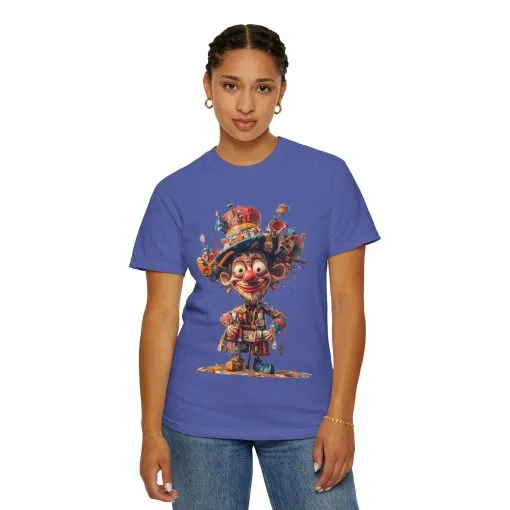 Whimsical Artist Unisex Garment-Dyed T-Shirt - Colorful Character Design - Image 38