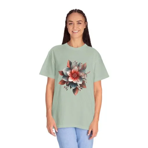 Botanical Floral Unisex Garment-Dyed T-shirt - Perfect for Nature Lovers - Image 19