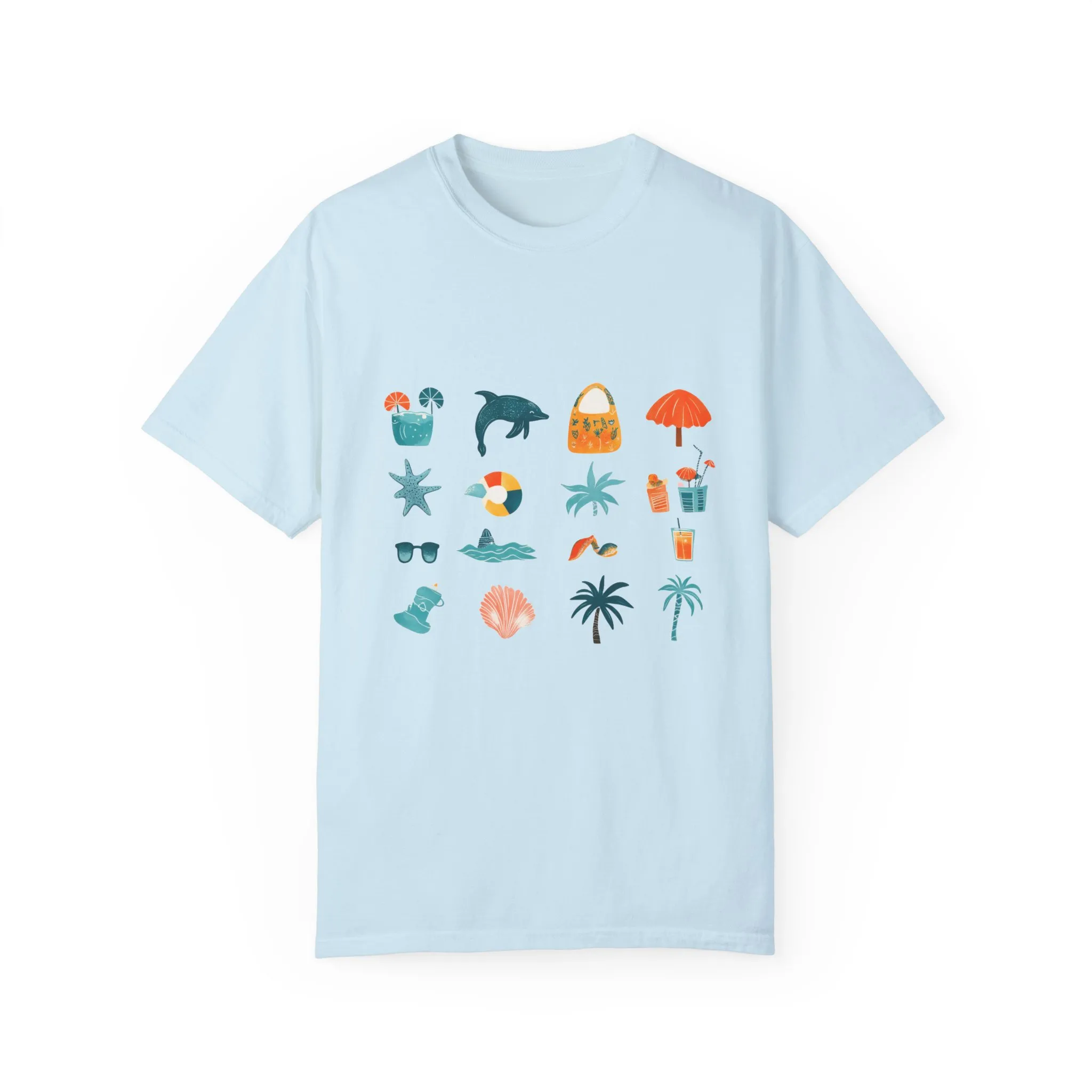 Tropical Vibes Unisex Garment-Dyed T-Shirt | Beach Life Design - Image 21
