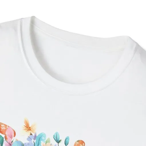 Easter Blessings Unisex Softstyle T-Shirt – Spring Floral Design - Image 2