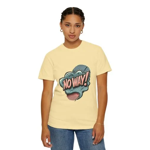 'No Way!' Graphic Tee - Unisex Garment-Dyed T-Shirt for Casual Vibes - Image 15