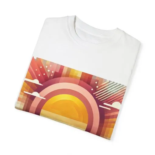 Retro Sunset Unisex T-Shirt - Beach Vibes Tee for Summer Adventures - Image 6