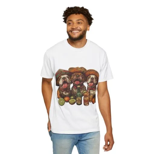 Funny Pug Party T-Shirt - Unisex Garment-Dyed Tee for Dog Lovers - Image 8
