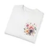 Floral Unisex Garment-Dyed T-shirt - Soft Summer Vibes