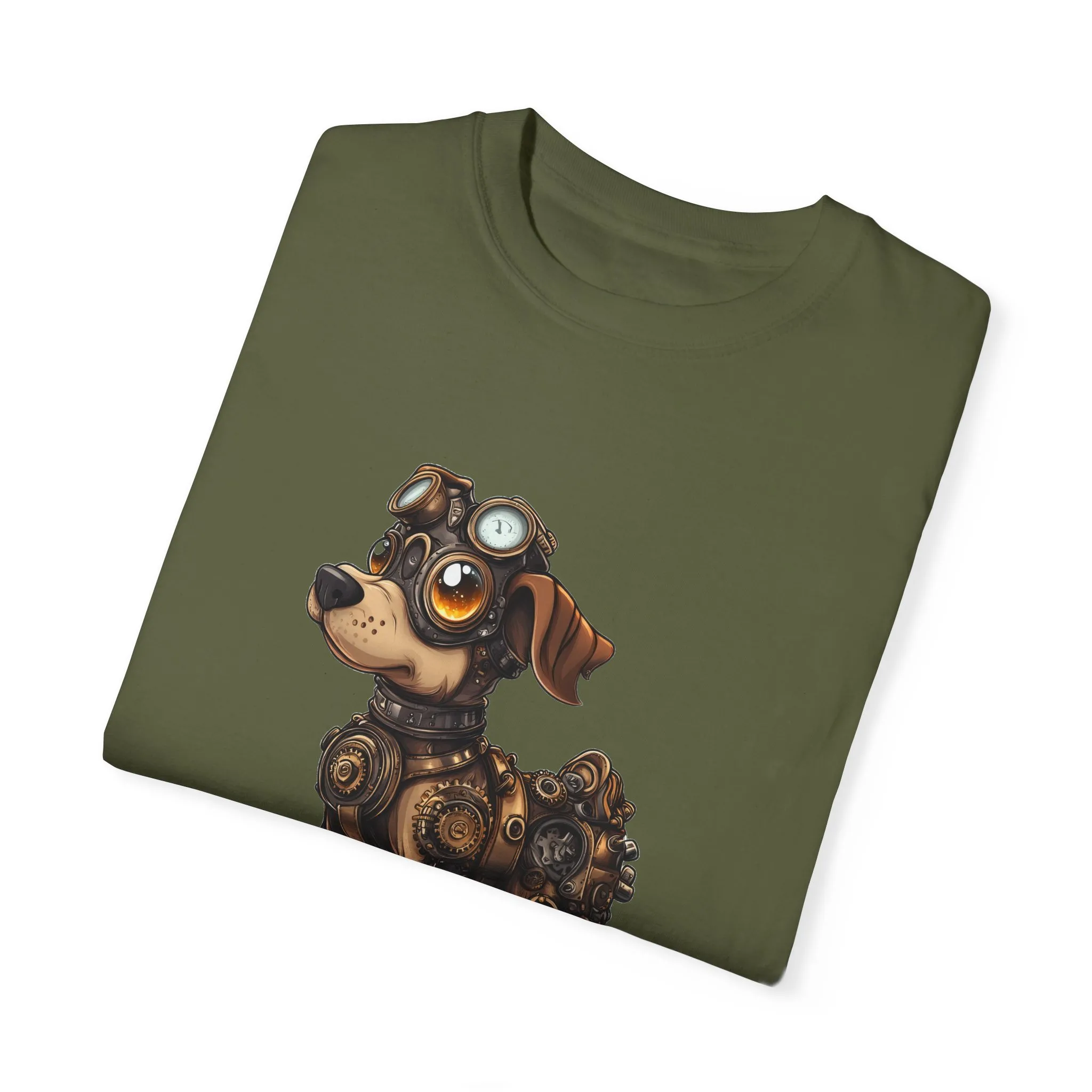 Steampunk Dog T-Shirt | Unisex Garment-Dyed Tee for Animal Lovers - Image 26