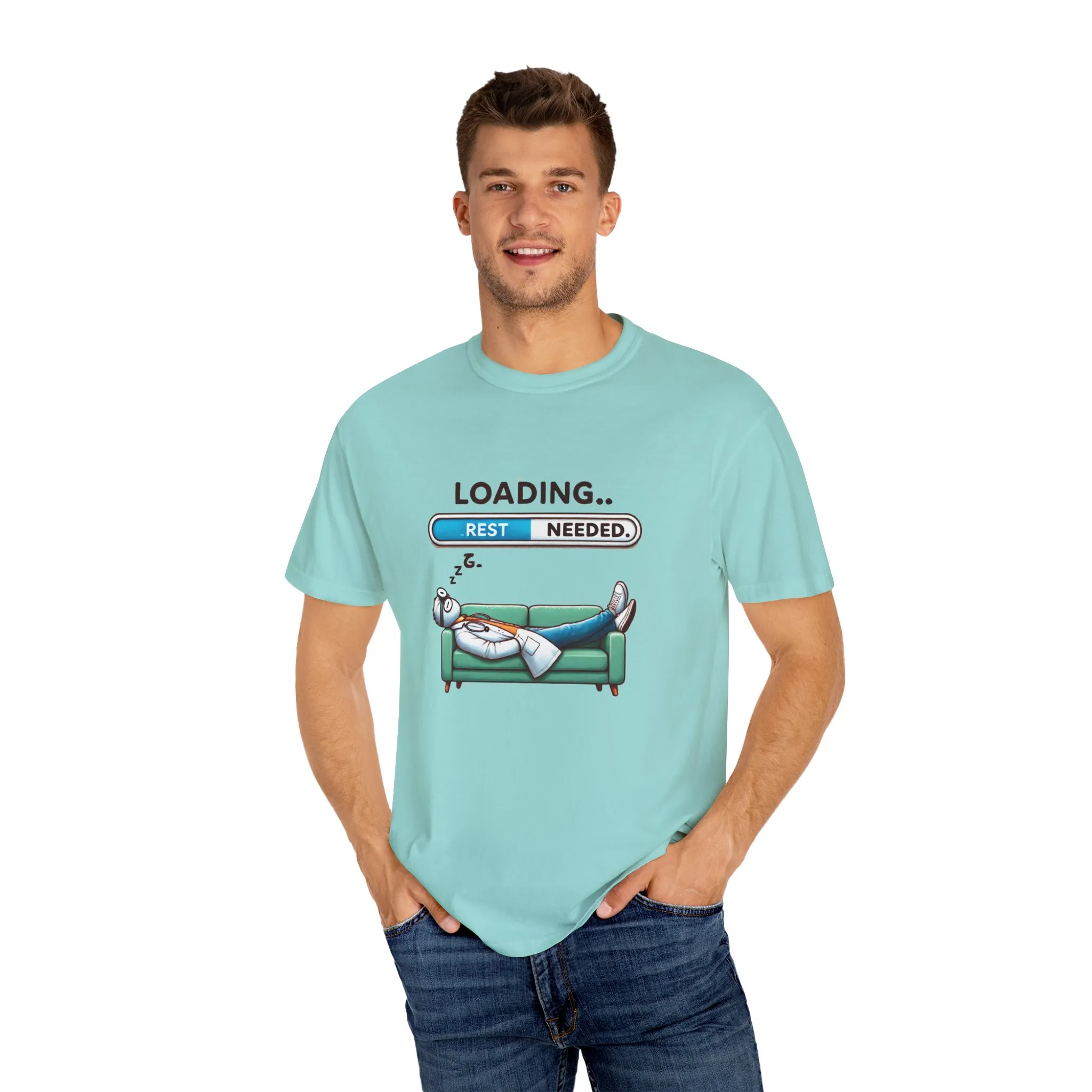 Loading Rest Needed Unisex Garment-Dyed T-Shirt - Image 19
