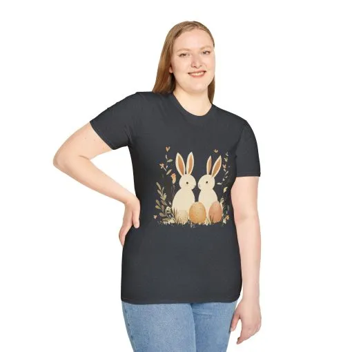 Easter Bunny Graphic Unisex Softstyle T-Shirt - Image 43