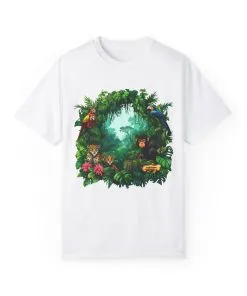 Tropical Jungle Animal T-Shirt | Unisex Garment-Dyed Tee for Nature Lovers