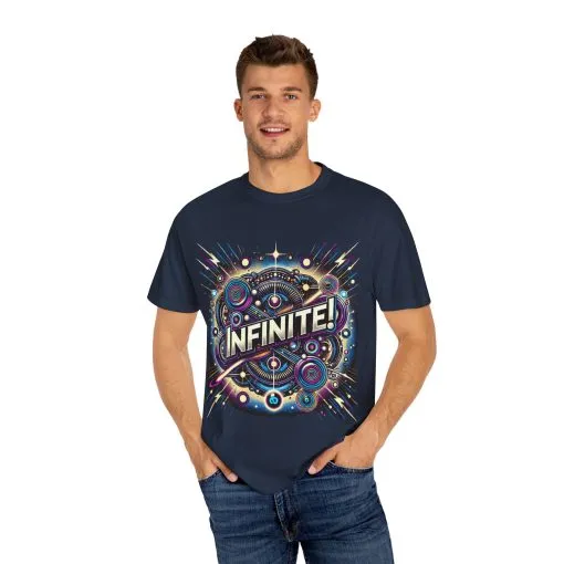 Cosmic Infinite Unisex Garment-Dyed T-Shirt - Explore the Universe - Image 19