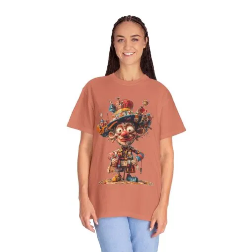 Whimsical Artist Unisex Garment-Dyed T-Shirt - Colorful Character Design - Image 14