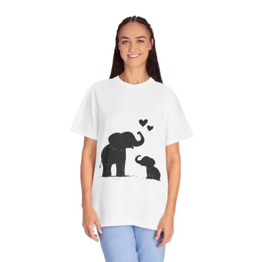 Heartwarming Elephant Love Unisex T-Shirt - Image 7