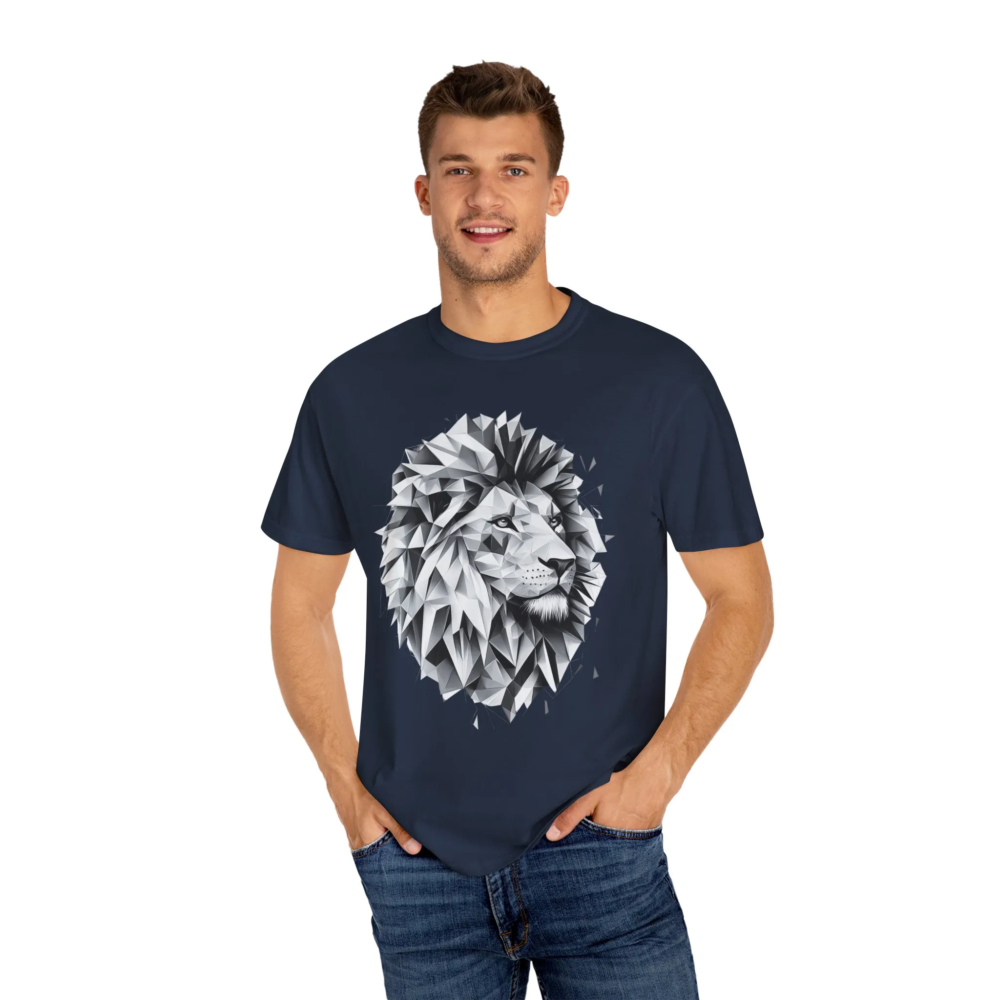 Geometric Lion Unisex T-shirt - Bold, Artistic Design for Animal Lovers - Image 23