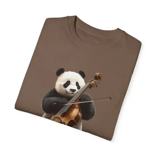 Cute Panda Playing Cello Unisex T-Shirt - Funny Animal Graphic Tee - Image 18